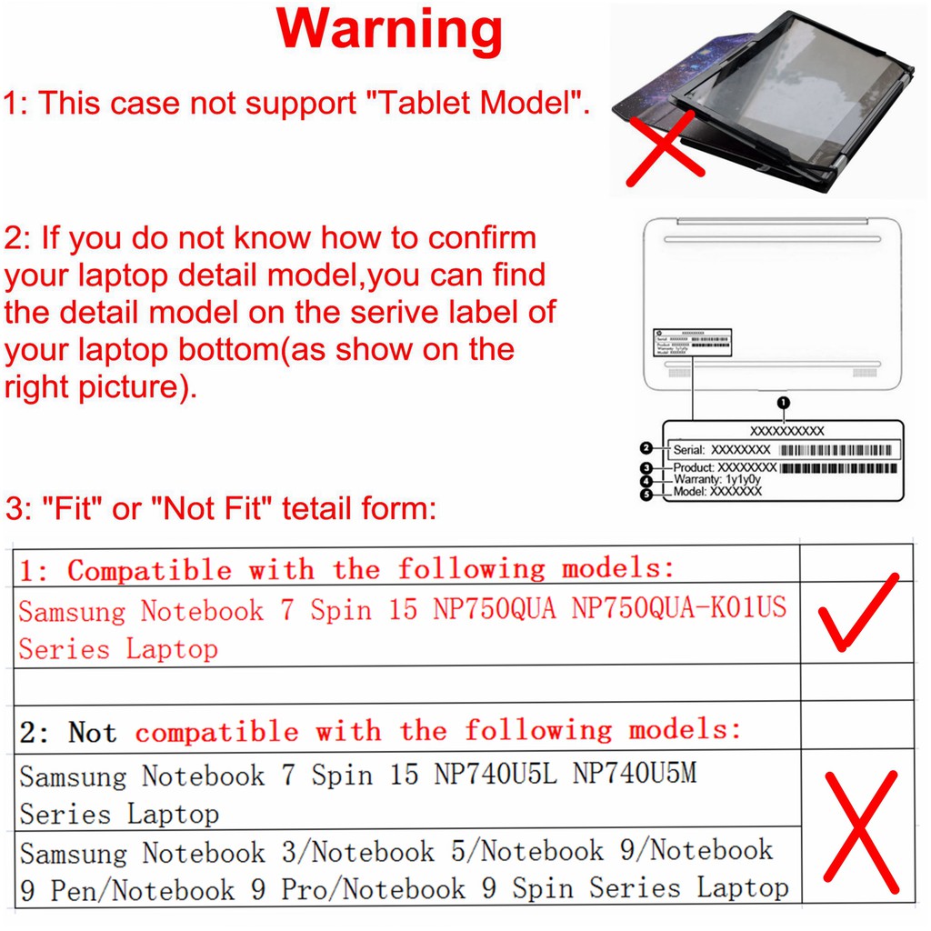Bảo Vệ Vỏ Đựng Máy Tính Bảng 15.6 "Samsung Chromebook 4 Plus 15 Xe350Xba-K01Us / Samsung Notebook 7 Spin 15 Np750Qua Series (Note: Not Fit 7 15 Np5)