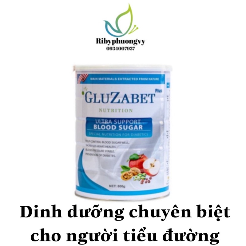 Sữa dinh dưỡng Gluzabet 400g, 800g dành cho người tiểu đường