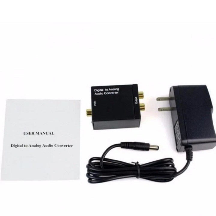 Bộ chuyển đổi tín hiệu quang Coaxial Optical sang AV RCA R L audio