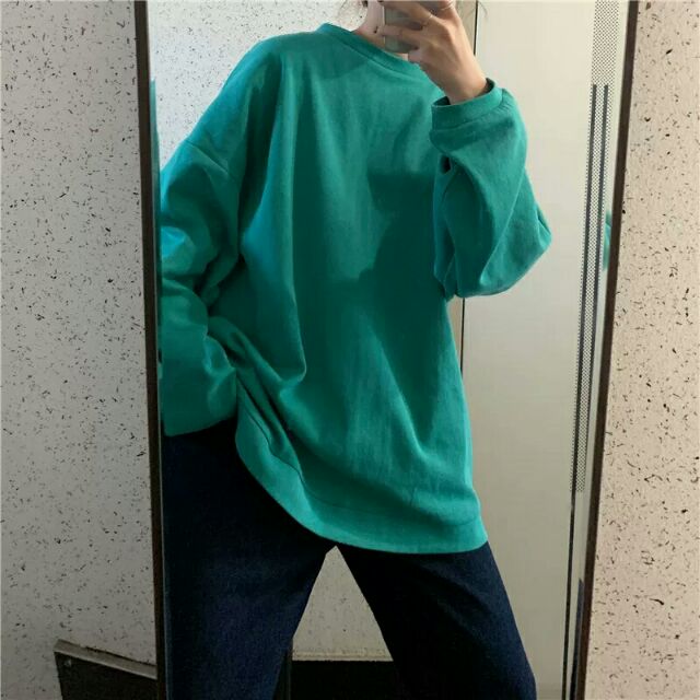 (ORD) Áo thun trơn dài tay Áo sweater dài tay ulzzang | BigBuy360 - bigbuy360.vn
