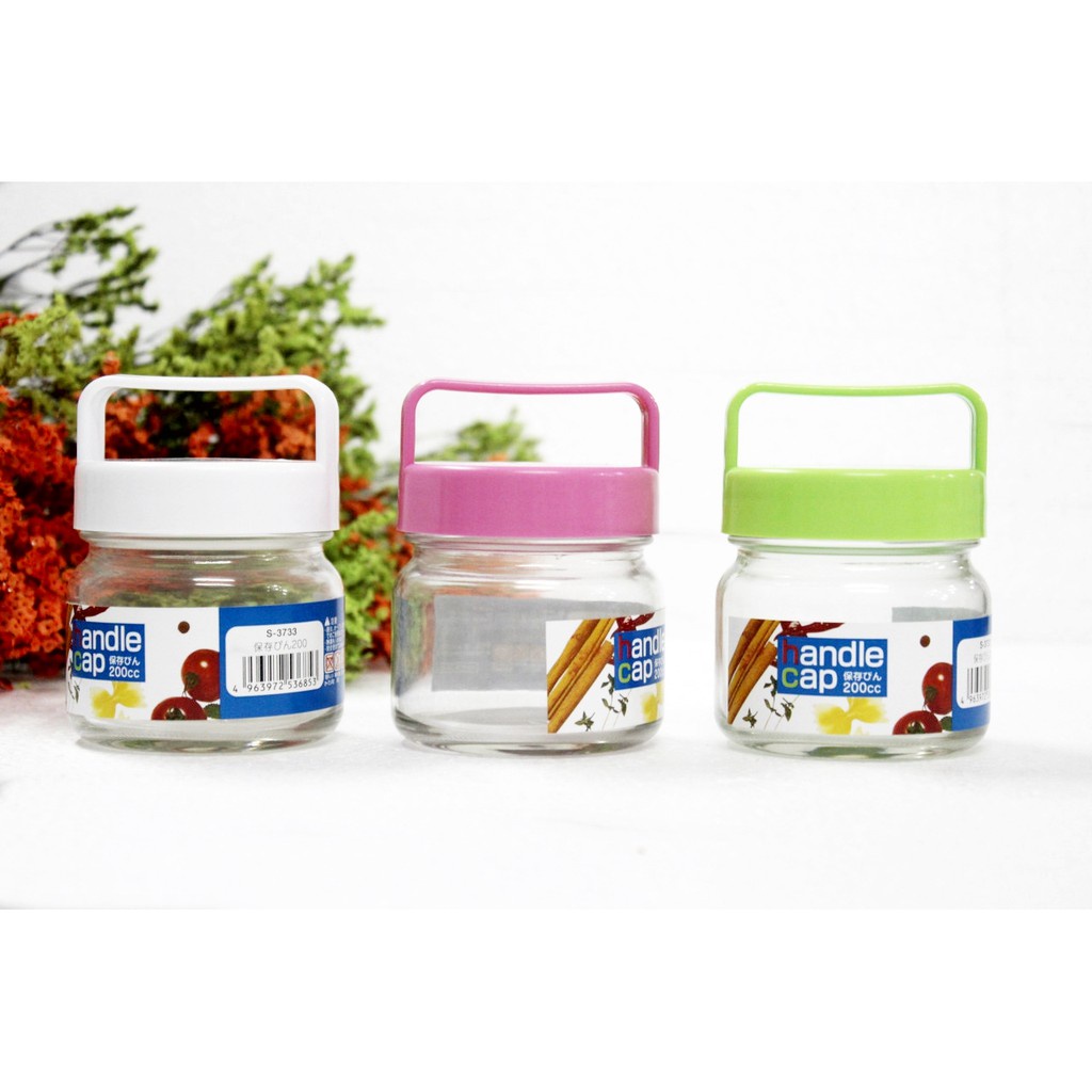 Lọ thủy tinh có quai xách 200ml