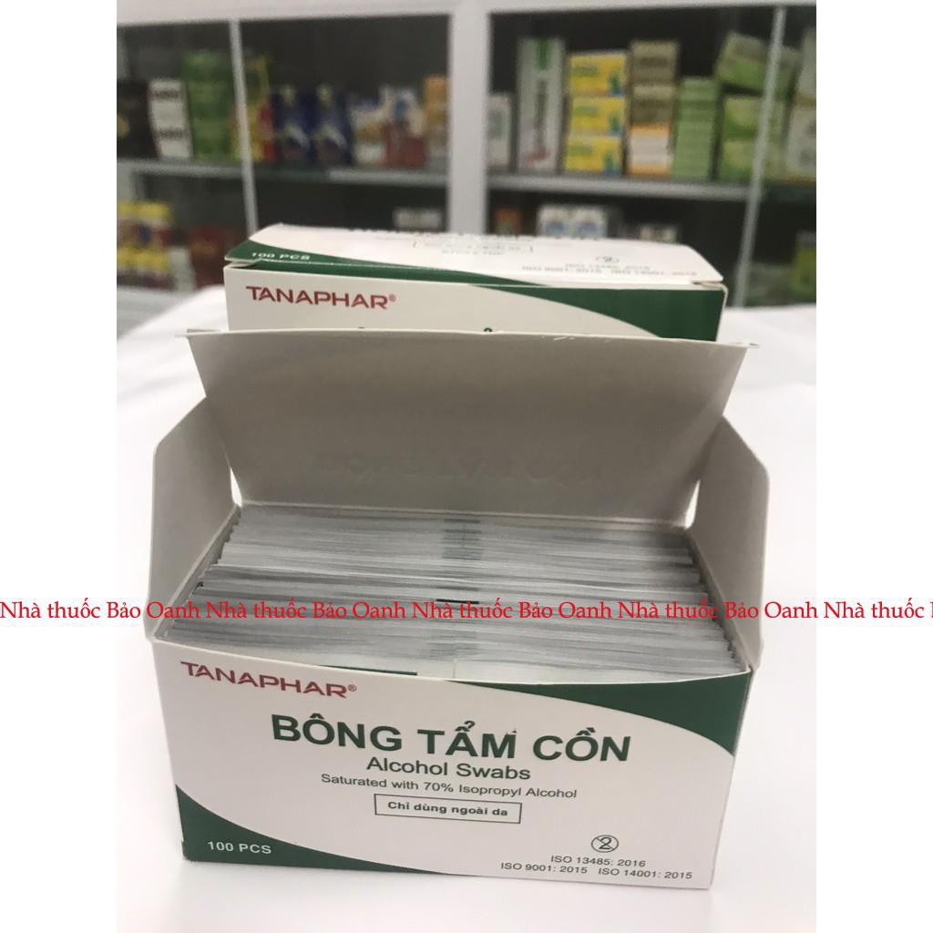 Bông tẩm cồn sát trùng TANAPHAR - Bông cồn khô