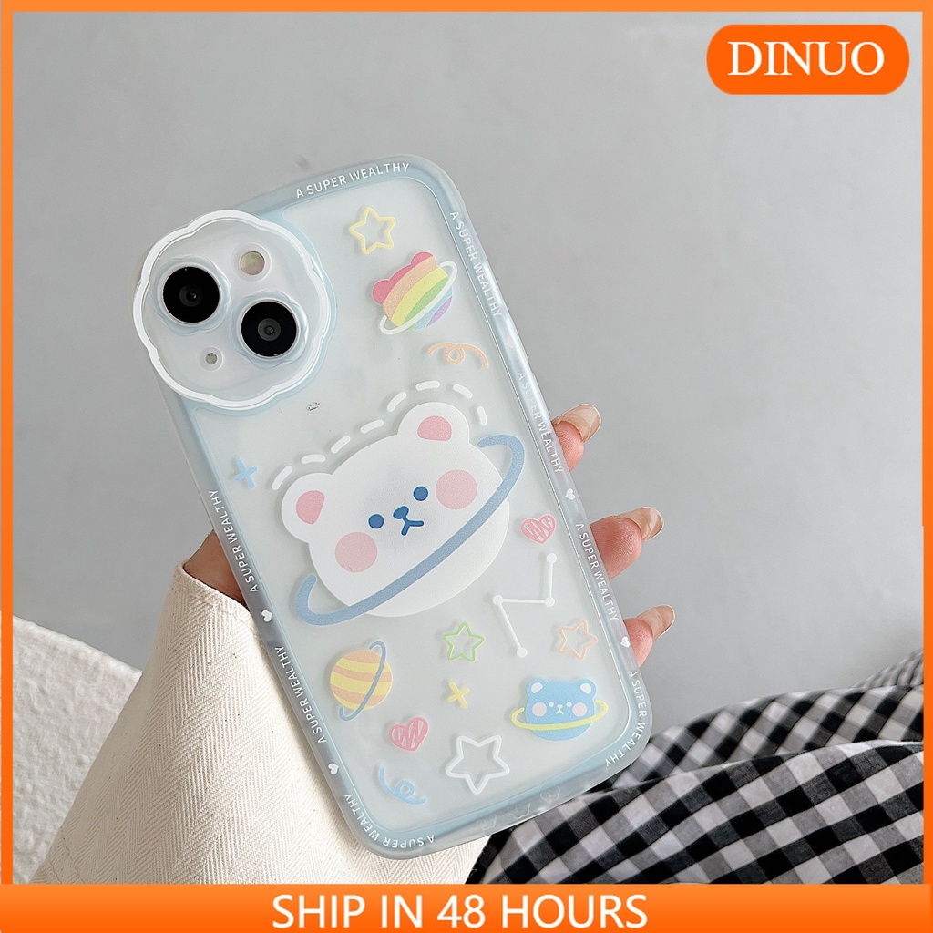 Ốp lưng iphone Ốp Điện Thoại In Hình Gấu Hoạt Hình Cho Apple 13Pro iPhone12 11 78plus Dinuo case