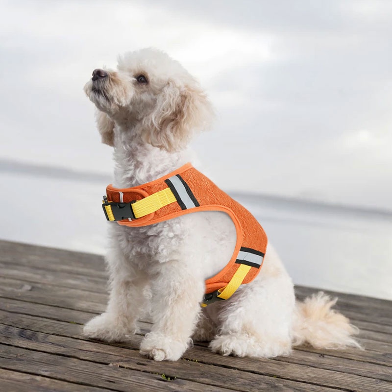 Áo Sát Nách Siêu Bền Cho Cún Cưng&amp;Áo Vest Có Dây Dắt Thú Cưng Đi Dạo Bằng Vải Lanh