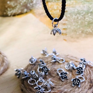 Giá sỉ - charm bạc hoa sen, mặt dây chuyền bạc thái s925