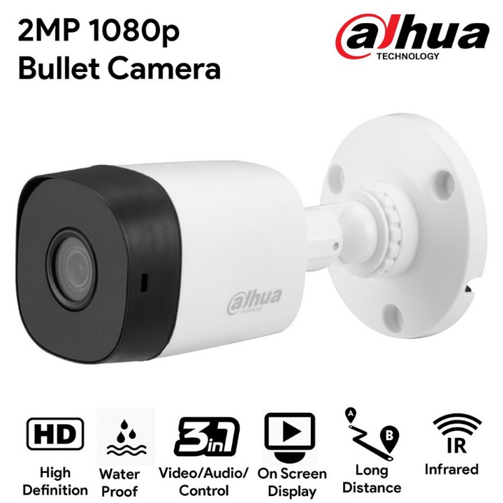 [SIÊU SALE] Trọn Bộ 8 Camera Quan Sát Dahua 2.0M Full HD 1080P đầy đủ phụ kiện lắp đặt kèm ổ cứng HDD tùy chọn