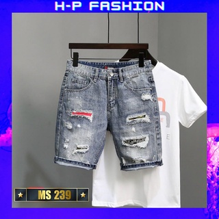Quần short jean nam thời trang Hpfashion, quần short nam vải jean co giãn mềm mịn, form cực chuẩn - QSJNTCS239