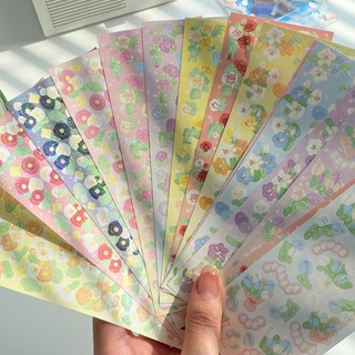 Sticker hình dán hoa🌸 trang trí sổ và toploader