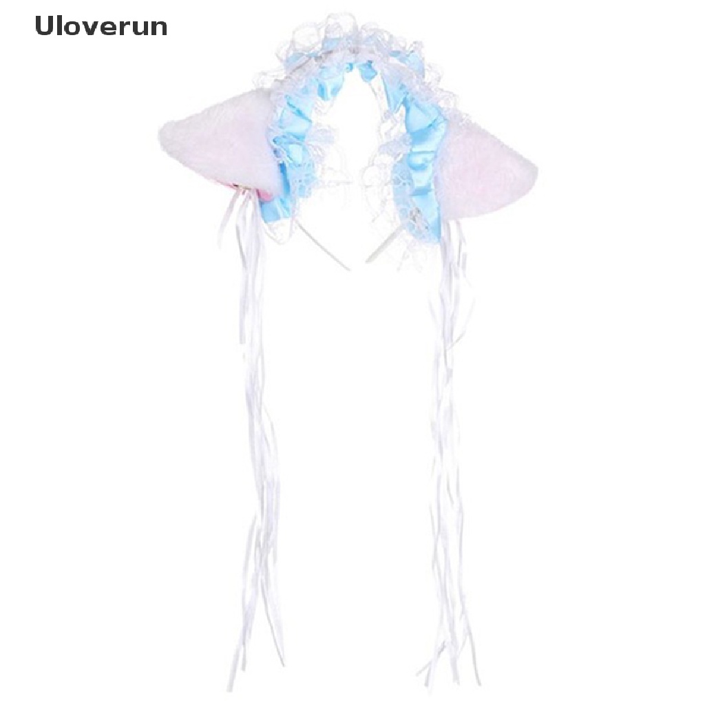 Cài Tóc Tai Mèo Phối Ren Và Chuông Đáng Yêu Cho Nữ Hóa Trang