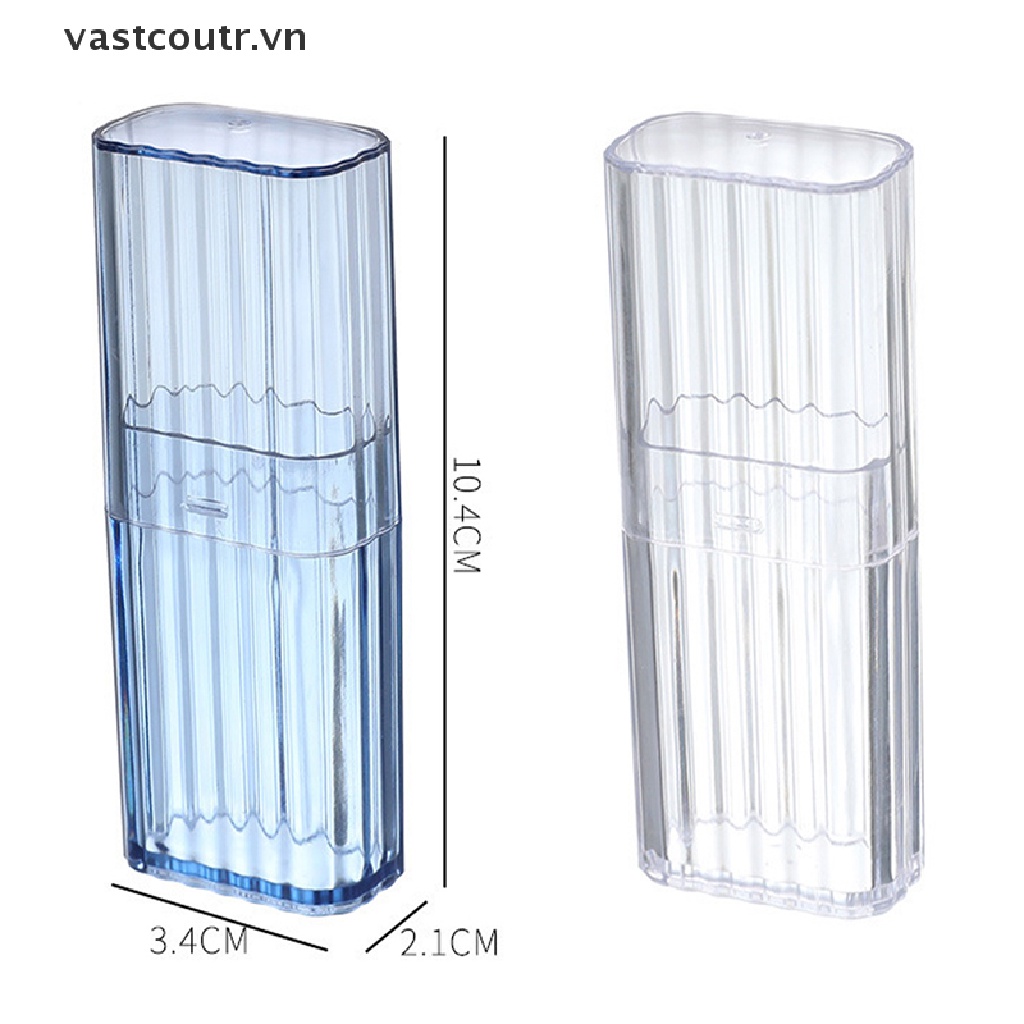 Hộp Trong Suốt Đựng Tăm Bông / Tăm Xỉa Răng Tiện Dụng