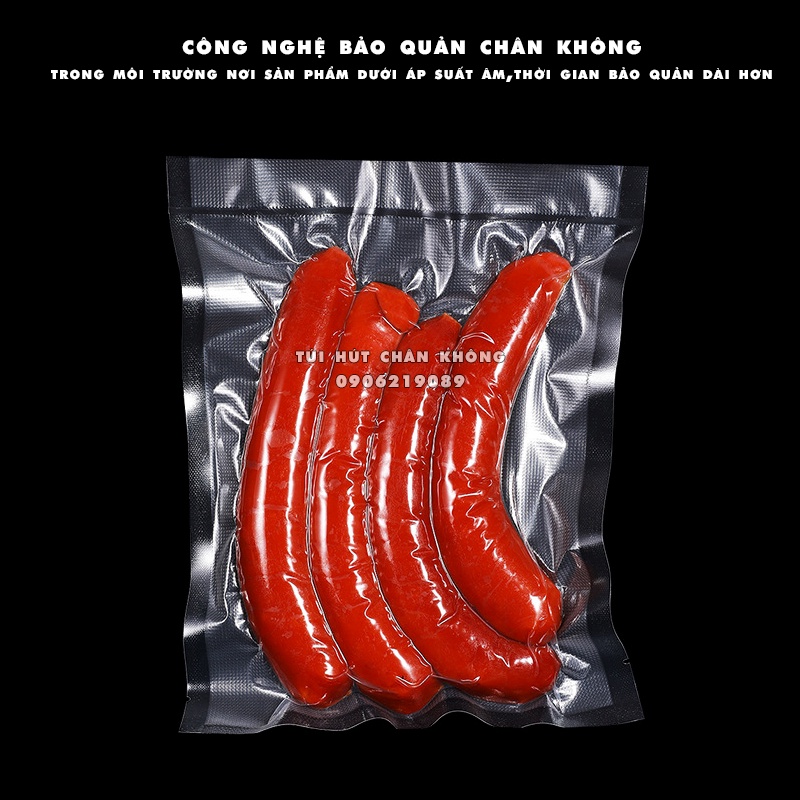 Set 10 Chiếc Túi Hút Chân Không Thực Phẩm Một Mặt Nhám Dùng  Tất Cả Các Loại Máy Hút