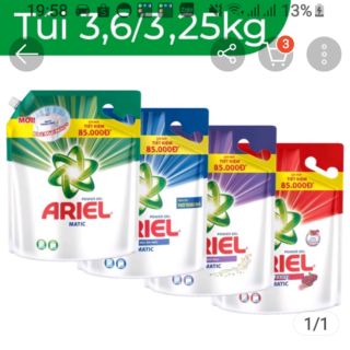 3 tui Nước giặt Ariel Matic