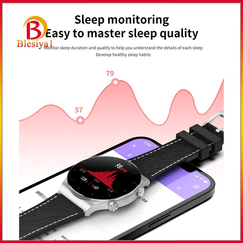 [BLESIYA1] Sports Men Smartwatch Waterproof Bluetooth Call Calorie Counter Pedometer