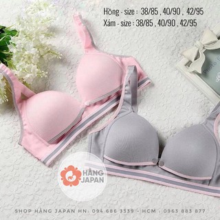 Áo lót cho con bú , Áo lót bầu cúc bấm tiện lợi - Áo ngực không gọng cúc mở cho con bú có size từ 38-42