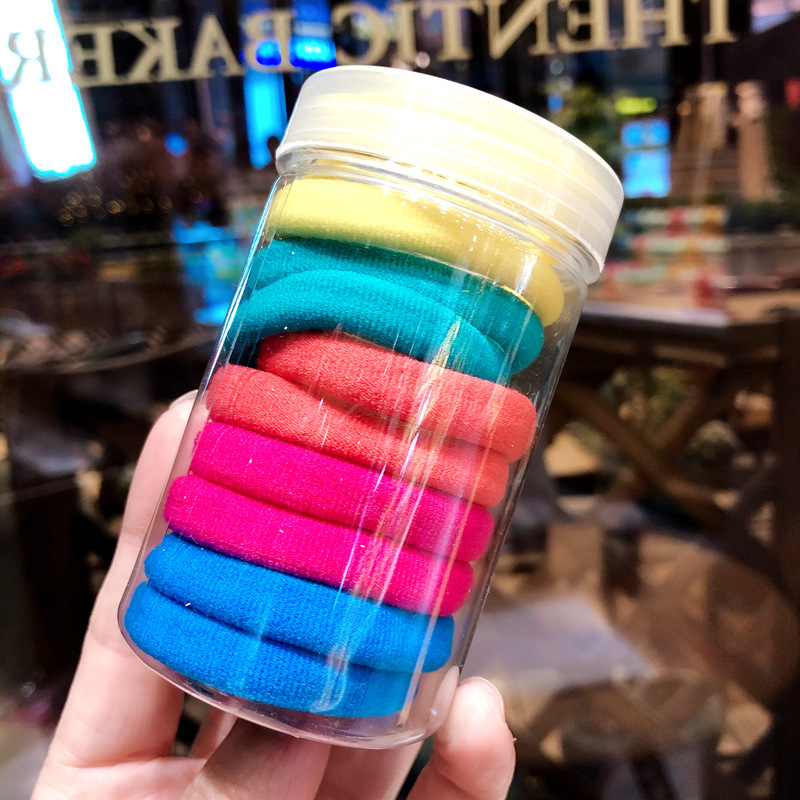 Set 10 Dây Cột Tóc Co Dãn Kiểu Hàn Quốc Cho Nữ