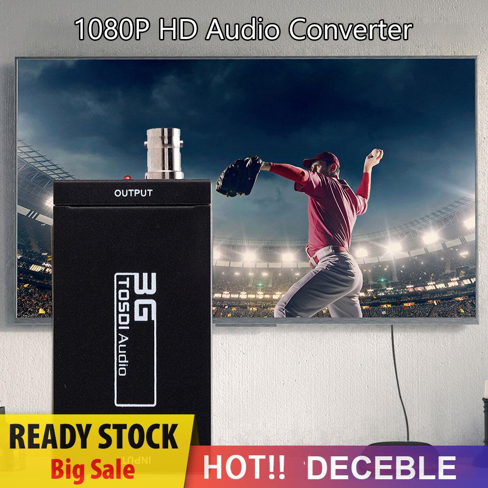 deceble BNC HDMI-compatible to SDI Converter 2CH Mini 1080P HD 3G Video Adapter