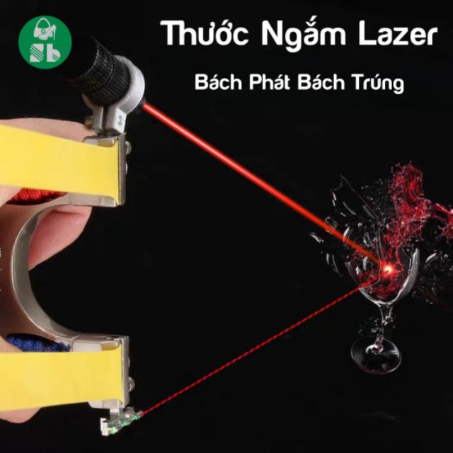 Combo NÁ CAO SU Hợp Kim INOX có thước ngắm LASER Nam Châm bách phát bách trúng