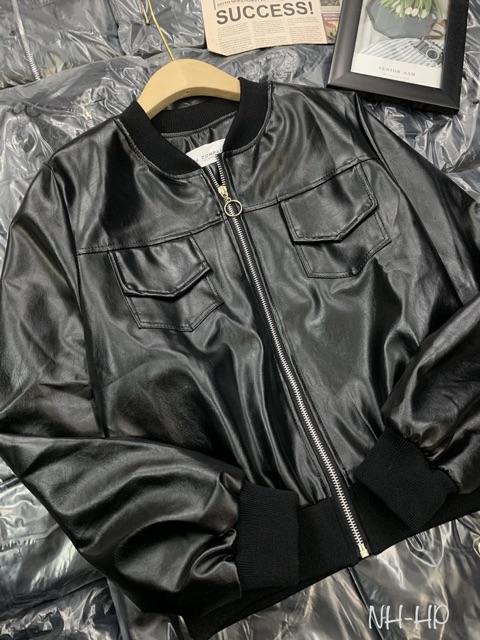 ÁO KHOÁC DA BOMBER TÚI HỘP | BigBuy360 - bigbuy360.vn