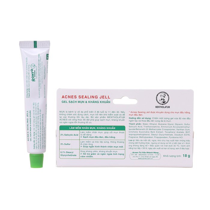 ✅[CHÍNH HÃNG + QUÀ TẶNG] Gel ngừa mụn, kháng khuẩn Acnes Sealing Gel 3S 18g