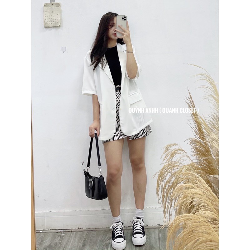 Áo Blazer cộc tay Quanh closet | BigBuy360 - bigbuy360.vn