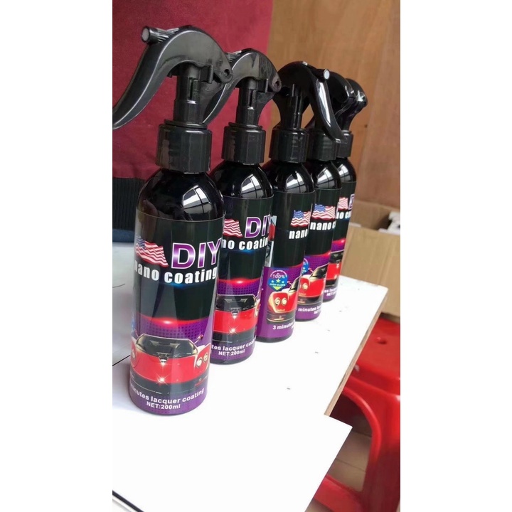 Chai xịt phủ nano chống nước kính, phủ bóng sơn xe ô tô - Chống nước bề mặt kính cận, kính mũ - DIY Nano