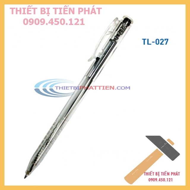 [CHÍNH HÃNG] Bút Bi Thiên Lộc TL-027 Full Màu Xanh, Đen, Đỏ, Tím Cao Cấp Đầu Bút 0.7mm Mực Tây Đức