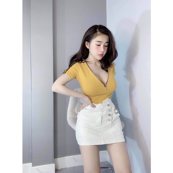 Áo kiểu nữ dây xích có mút sexy