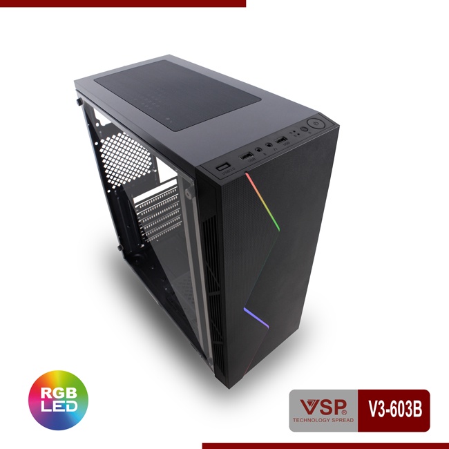 Vỏ Case Máy Tính VSP V3-603B Đen