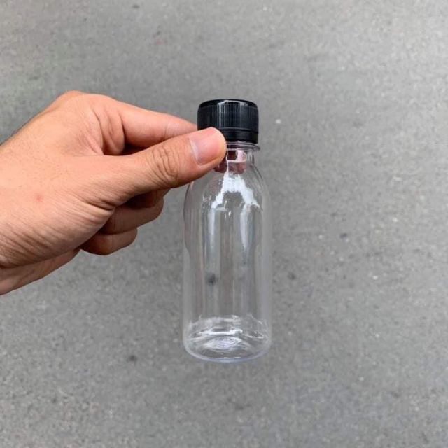 CHAI NHỰA PET TRONG NẮP ĐEN 100ml | BigBuy360 - bigbuy360.vn