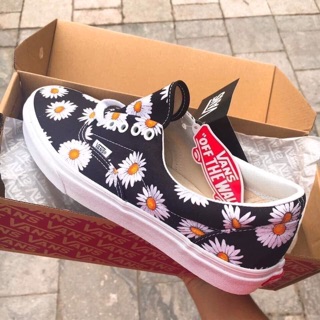 [ẢNH THẬT+Freeship] Giày Vans hoa cúc full sz nữ