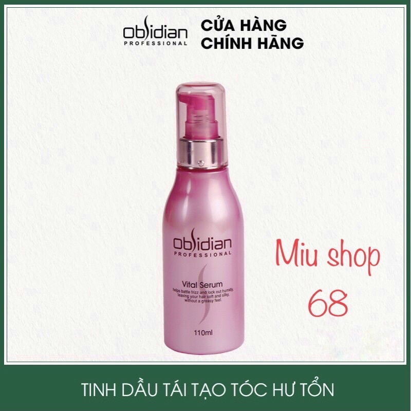 Tinh dầu dưỡng tóc , tái tạo tóc hư tổn obsidian