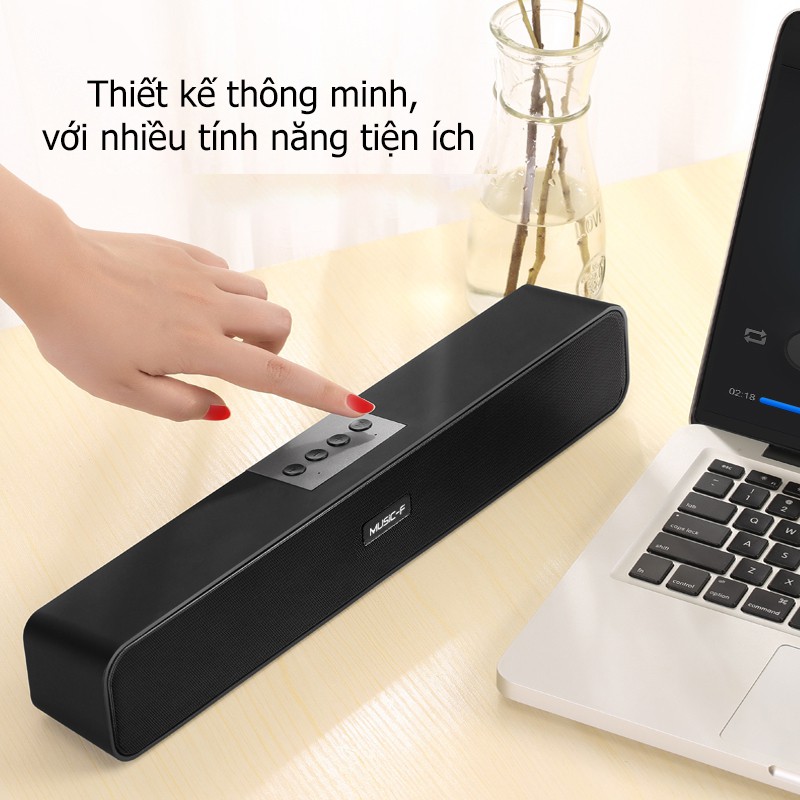 Loa Thanh soundbar 2.2 Bluetooth Mucsic-F E91 10W - loa vi tính bass mạnh, âm thanh siêu trầm sống động