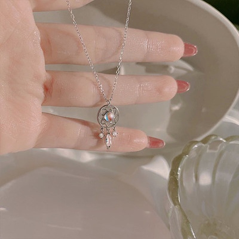 Vòng cổ Mặt Đá Mặt Trăng Thời Trang Cho Nữ