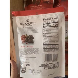 Sôcôla đắng nhân lựu Brookside 198g Mỹ