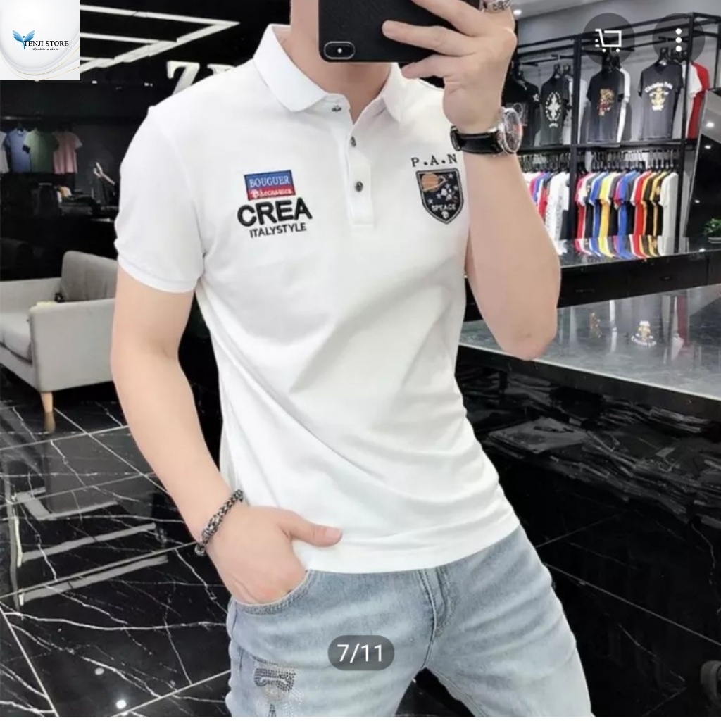 Áo thun nam tenji ct48tj áo phông nam nhiều màu logo pan cao cấp trẻ trung thời trang tenji store 8 (44 - 73kg) | BigBuy360 - bigbuy360.vn