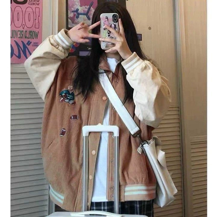 [Mã FAMAYWA giảm 10K đơn 50K] Áo Khoác Bomber Nam Nữ - Áo Khoác Kaki Unisex Gấu Vải Nhung Siêu Hot - LP.STORE | BigBuy360 - bigbuy360.vn