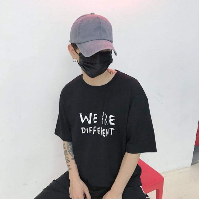 WE ARE DIFFERENT TEE - CHUẨN FORM RỘNG TAY LỠ - HÀNG OVERSIZE