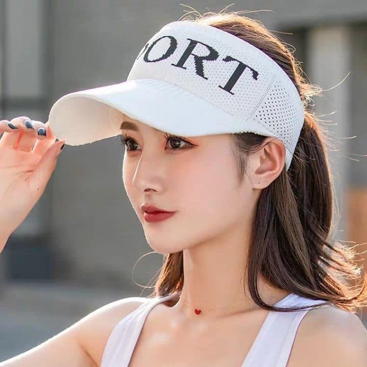 Mũ lưỡi trai Sport thể thao nam nữ hở đầu chống nắng chất chun mềm