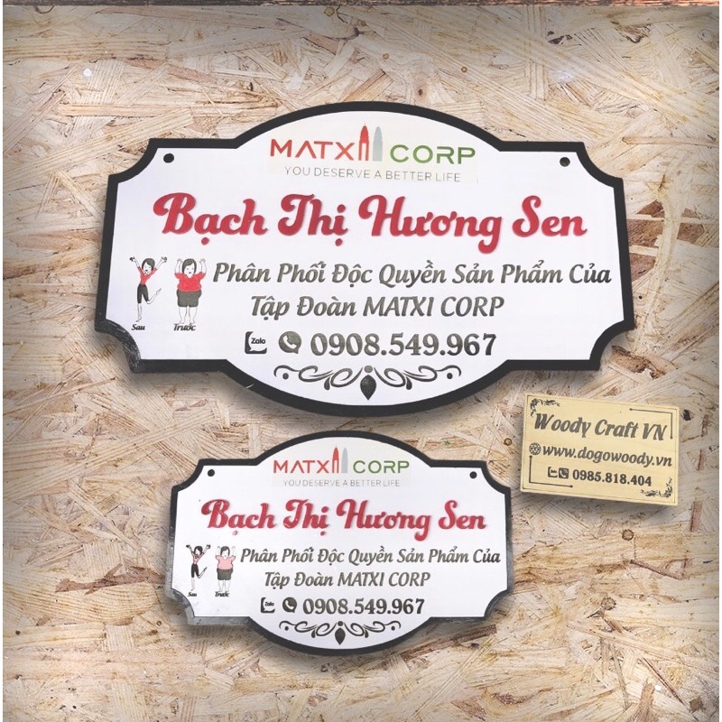 Bảng gỗ trang trí - khắc tên, thương hiệu shop - theo yêu cầu