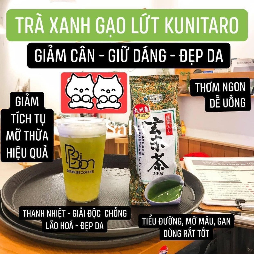 Trà gạo lứt rang kunitaro nhật bản