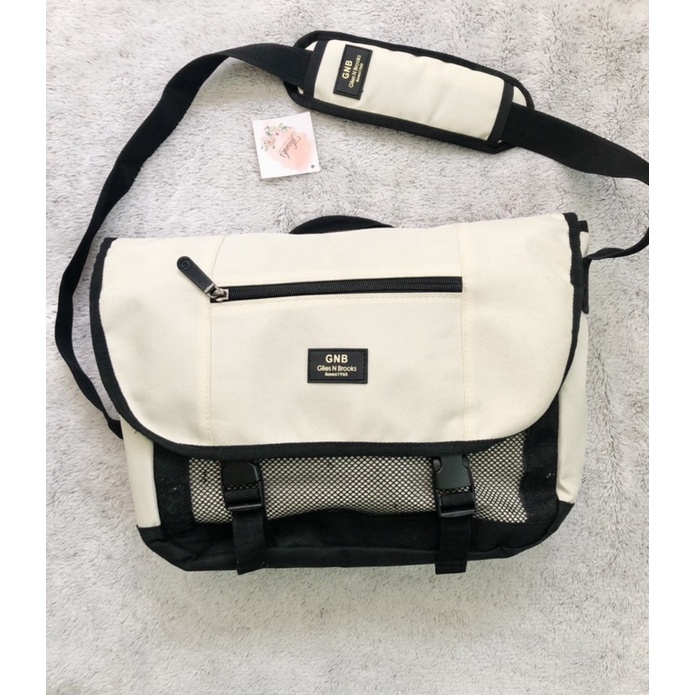 Túi đeo chéo unisex, túi tote, cặp vải Giles N Brooks( Hàng Korea)