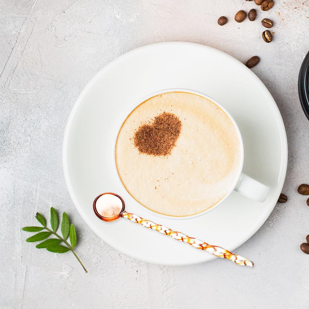 CONOPERY Muỗng Khuấy Cà Phê Cán Dài Nhiều Màu Sắc