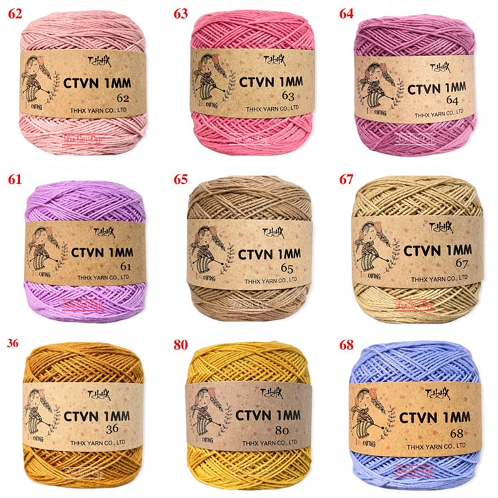 Cotton Việt Nam Sợi 1mm. (Nặng 100g)
