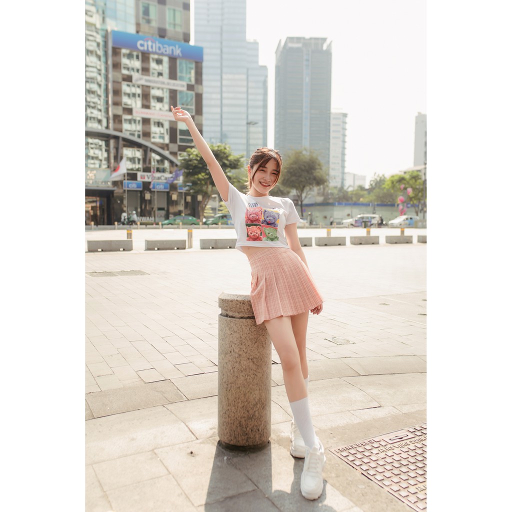 [ Miều ] Áo croptop in hình Stay Childish