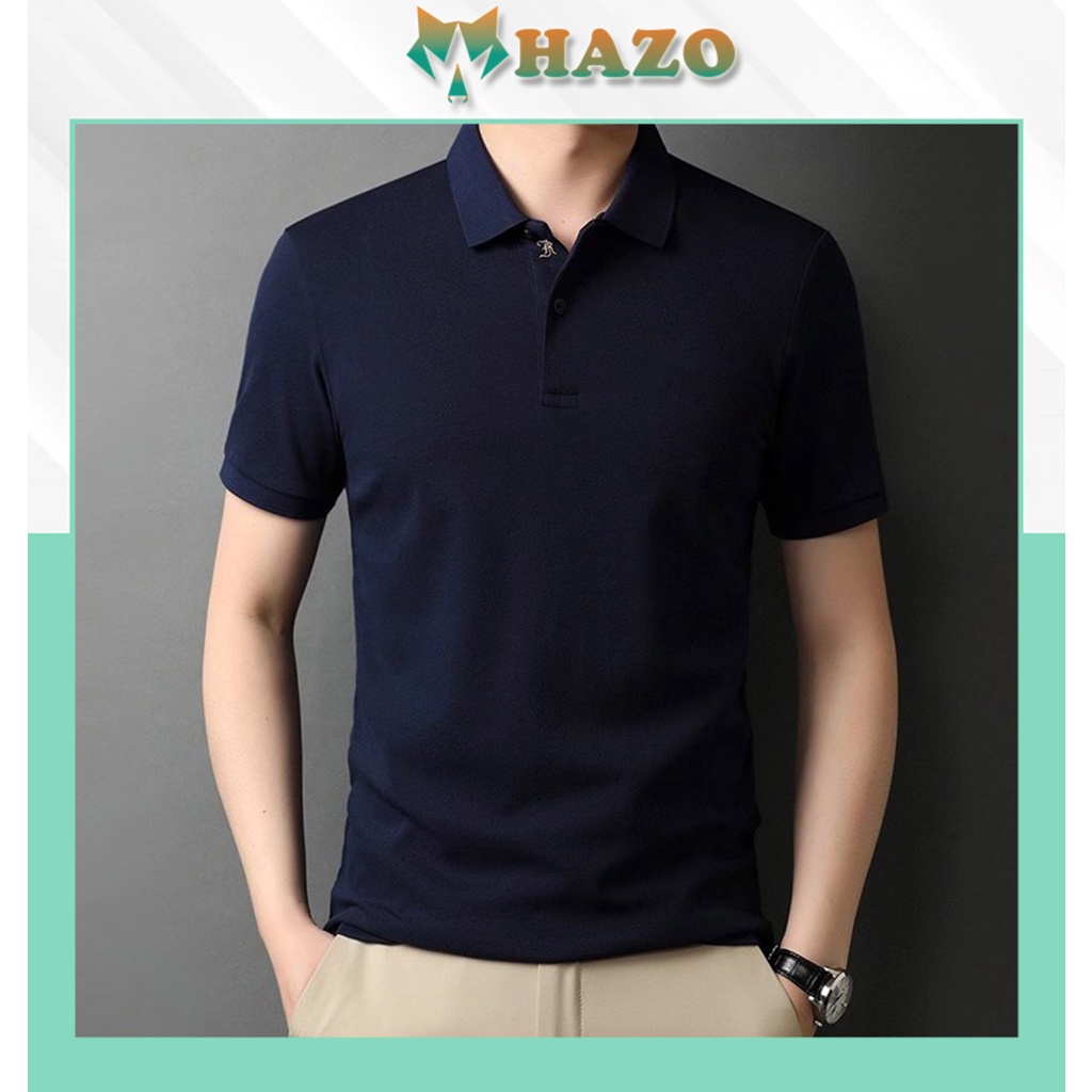 Áo Thun Nam Cổ Bẻ Polo Trơn Chất Liệu Thấm Hút Mồ Hôi Phong Cách Trẻ Trung - Hazo