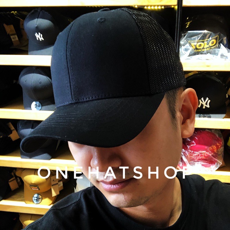 Nón Lưỡi Trai Trơn Đen Lưới - [Chất lượng Cao]-Vải loại 1- Baseball cap- Brand OneHatShop- Made in VietNam