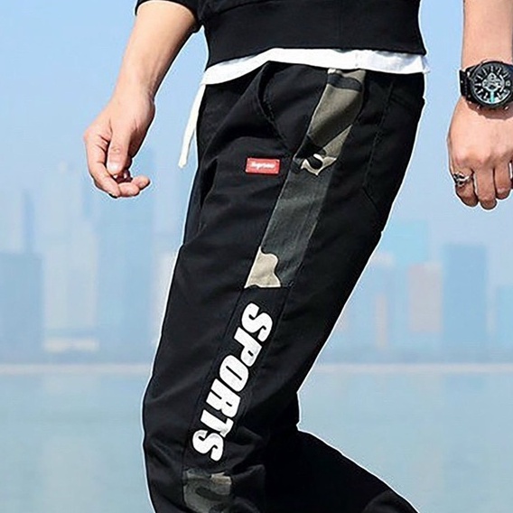 Quần jogger nam bo ống LOGO cực đẹp, chấ vải cao cấp mẫu y hình T-FASHION 24H M10