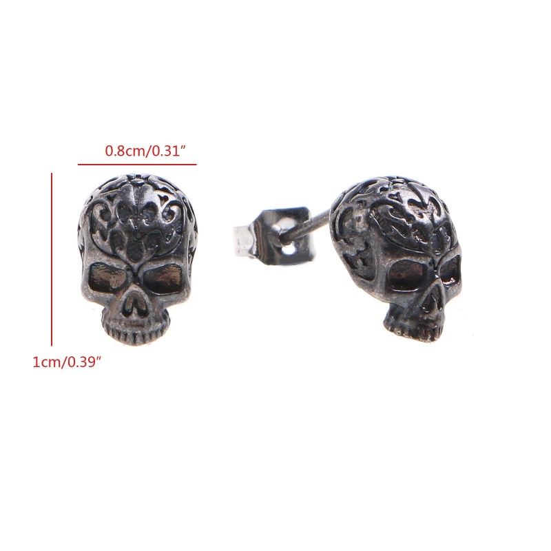 Bông Tai Hình Đầu Lâu Phong Cách Gothic Cho Nam Và Nữ