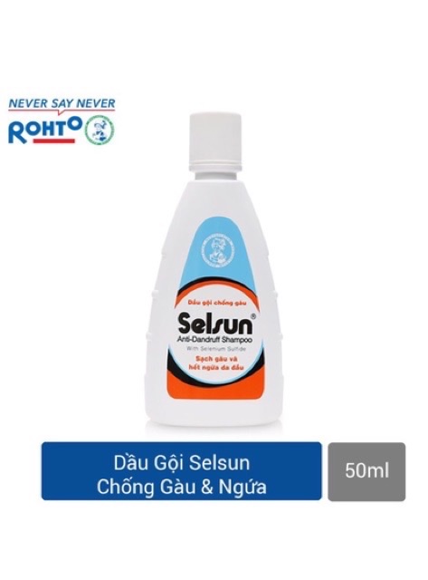 DẦU GỘI SẠCH GÀU VÀ HẾT NGỨA DA ĐẦU SELSUN 60ml/100ml