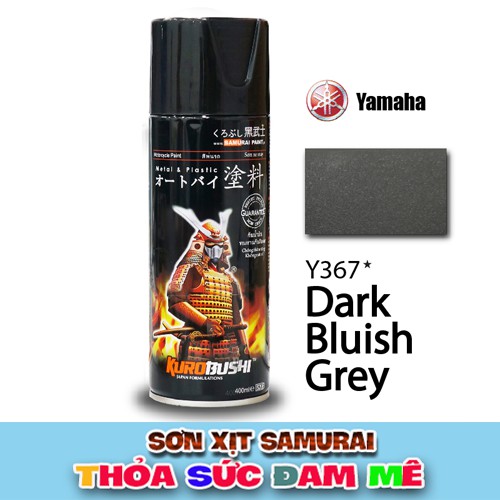 Chai sơn màu xám đậm Y367 Samurai .